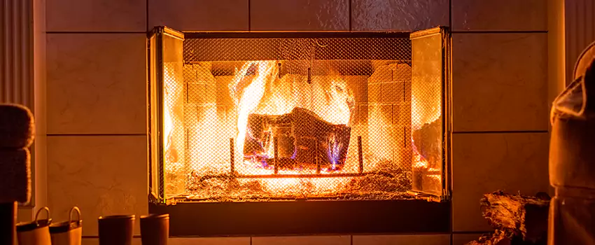 Mendota Hearth Landscape Fireplace Installation in Bridgeview, Illinois